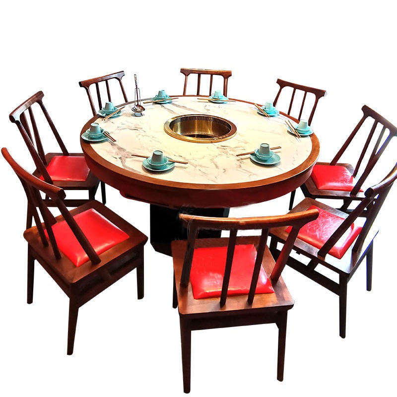 椰客广州餐饮桌椅 公司食堂餐桌椅 圆形卡座沙发 尚邑家具CYZY-1762