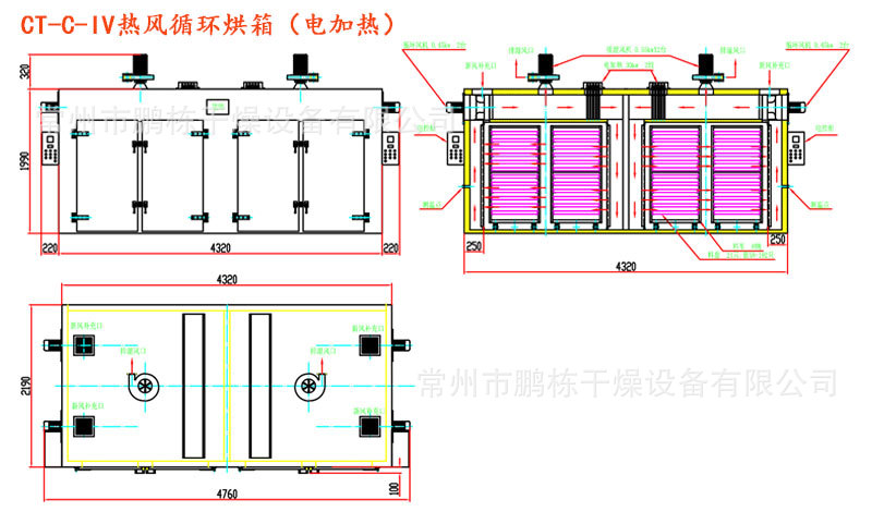 厂家直销腊鱼烘干机 节能型循环热风鱼块虾食品干燥设备 腊鱼烘箱示例图27
