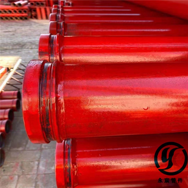 咏宸厂家供应DN125无缝低压地泵管  DN125混凝土地泵管  直缝砼泵管
