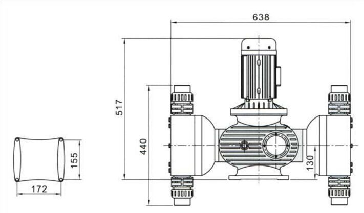 GB-S隔膜式计量泵 上海计量泵 希伦计量泵 计量泵厂定量泵 流体示例图7