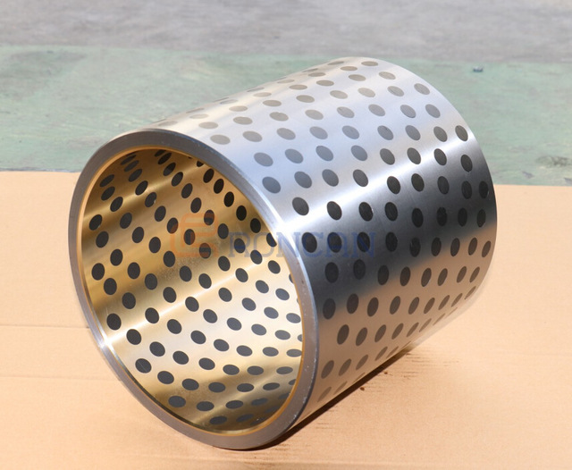 专业生产钢浇铜 自润滑钢套镶嵌轴承 高强度双金属铜套