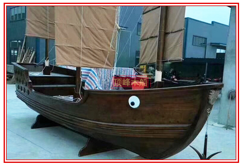厂家供应仿古海盗船户外水上游船观光船装饰海盗船 可定制示例图8