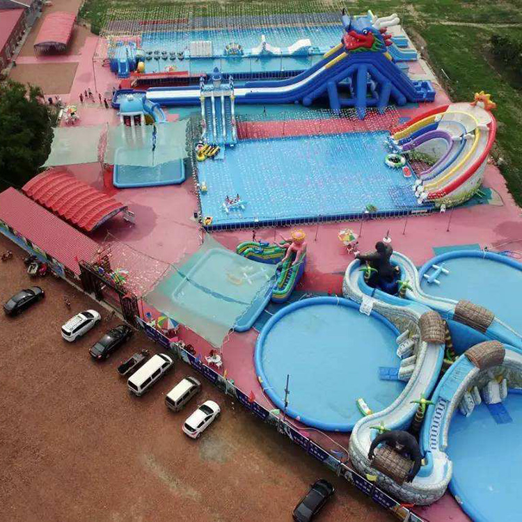 北京水上滑梯厂家 30米水上冲关 众暖熊水上蹦床