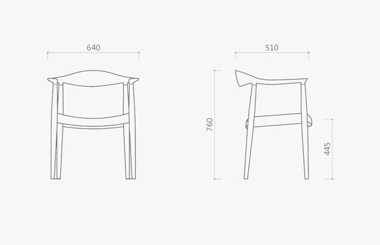 酒店现代简约西餐厅书房椅子肯尼迪椅黑胡桃实木超千皮餐椅示例图9