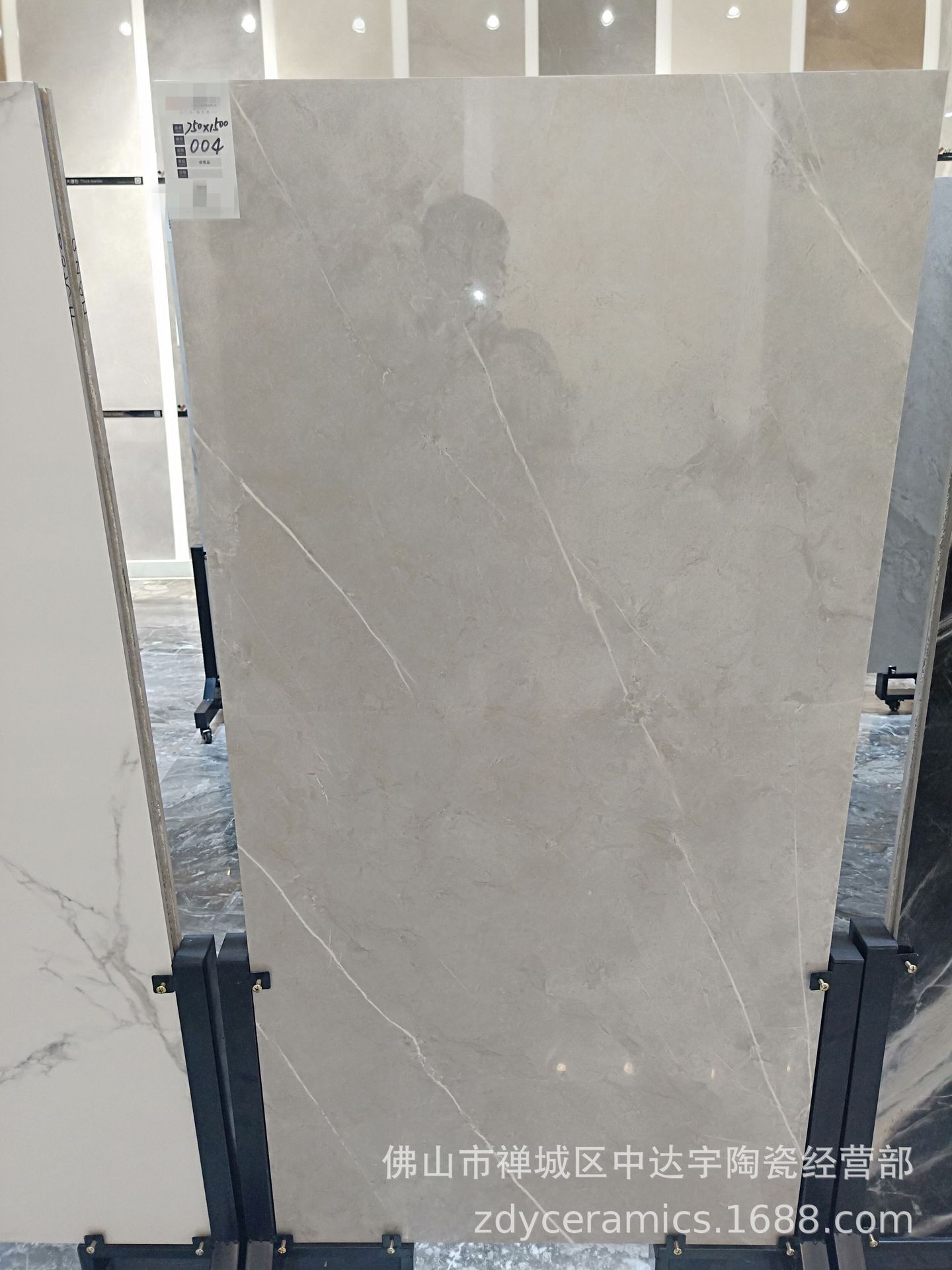 佛山灰色系列 75X150cm 通体大理石瓷砖墙面客厅卫生间酒店地面砖示例图12
