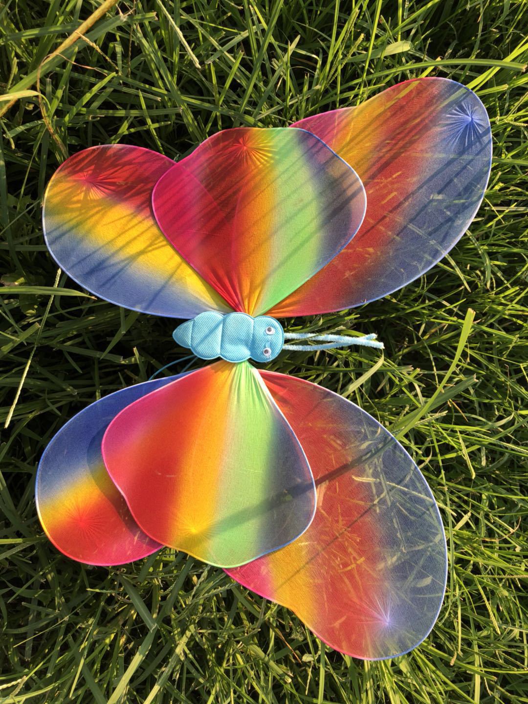 彩色蝴蝶翅膀三件套四件套景区幼儿园玩具示例图3