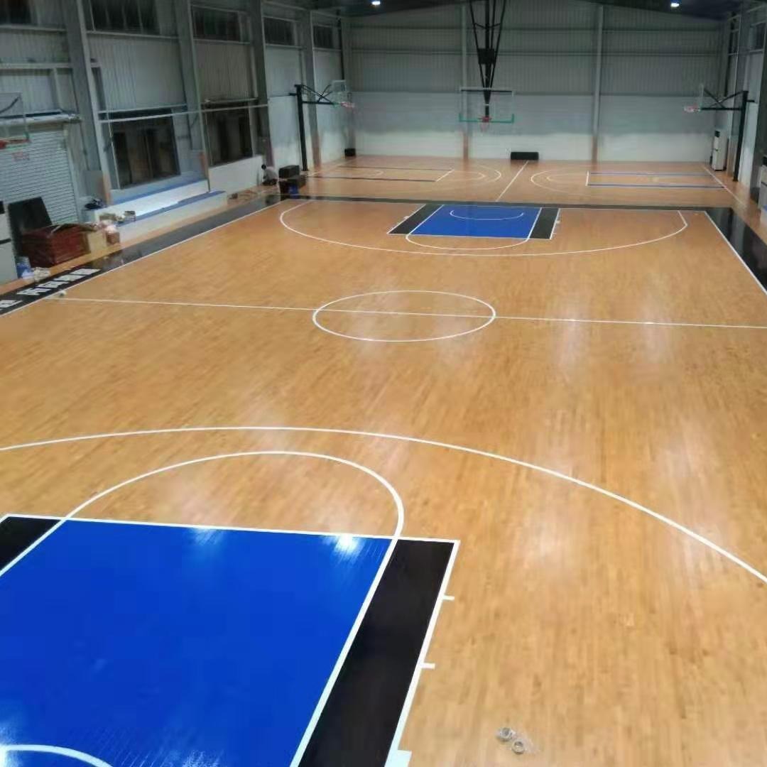 河北双鑫环保篮球馆木地板实木体育馆运动木地板羽毛球馆软木地板
