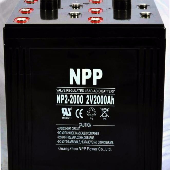 耐普蓄电池NP2-2000 耐普2V2000AH 型号报价 铅酸免维护蓄电池