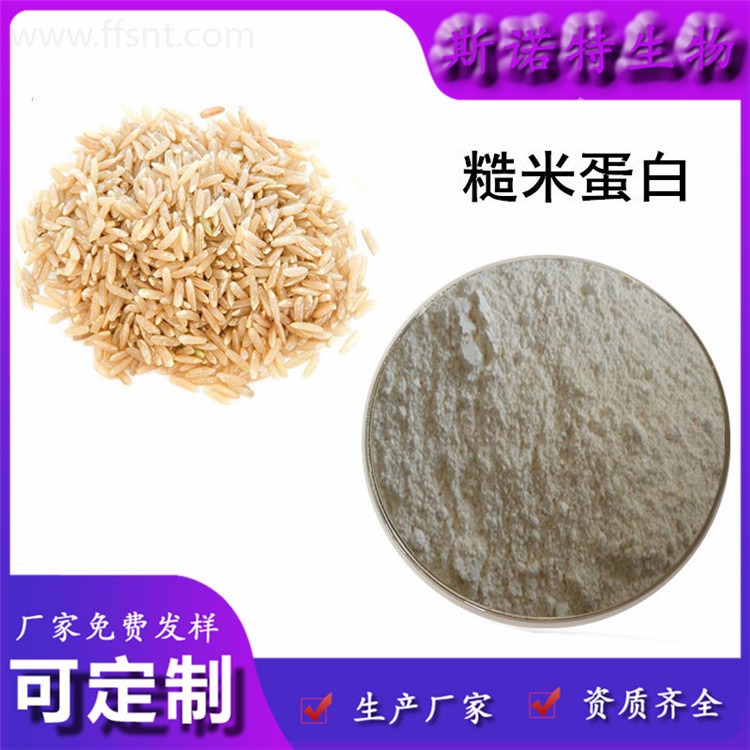 糙米蛋白 水解糙米蛋白 糙米酶解提取 蛋白含量高 斯诺特现货图片