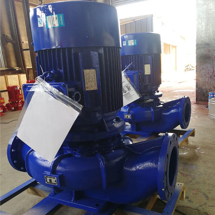 立式管道水泵 管道压力泵 ISG125-125单级单吸管道离心泵