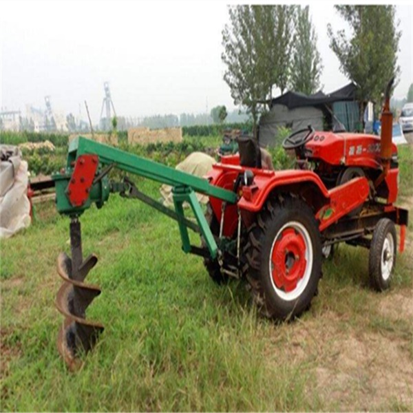 农用四轮拖拉机打树坑机    改装拖拉机挖坑机型号   大型植树挖树坑机