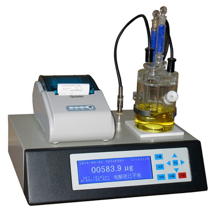 拓西WS-8A卡尔费休水分测定仪 微量水分检测仪 醇类 油类 醚类液体水份测试仪测量仪