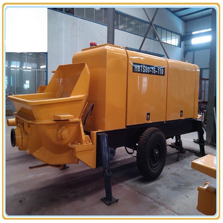HBT系列电机混凝土输送泵  九天供应矿用细石混凝土输送泵