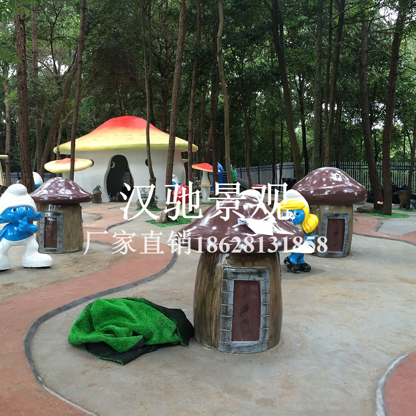 大型游乐园项目改造 水泥GRC各类景观雕塑 沙坑萝卜雕塑蘑菇雕塑示例图10