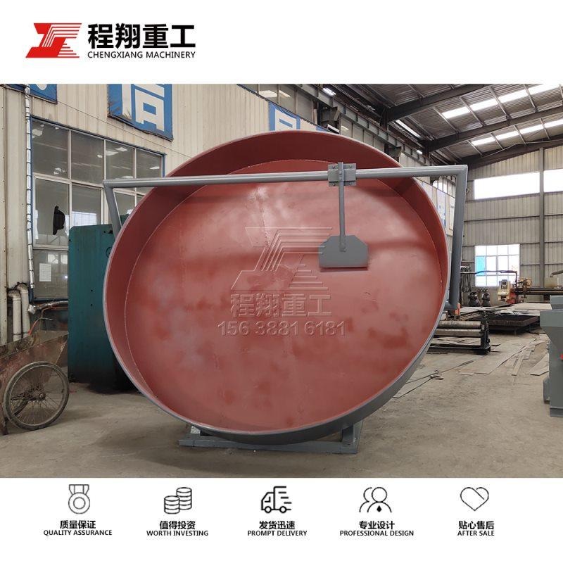 直径2.8米的圆盘式造粒机时产可达3吨以上 具备成本低适用范围广优点