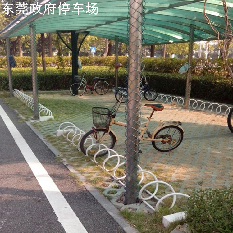 单车螺旋式自行车停车架厂家批量生产可按要求定制共享单车停放架示例图9
