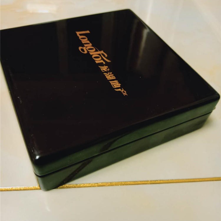 厂家定做高端油漆木盒 黑色钢琴烤漆木盒 钢笔盒 纪念币金银币盒图片
