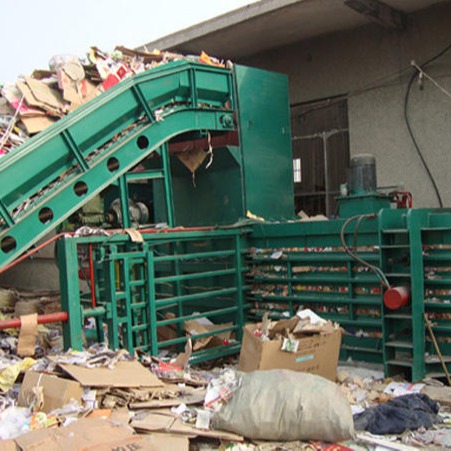 废旧易拉罐打包机 废品回收站大型废金属液压打包机 废旧纸箱打包机价格