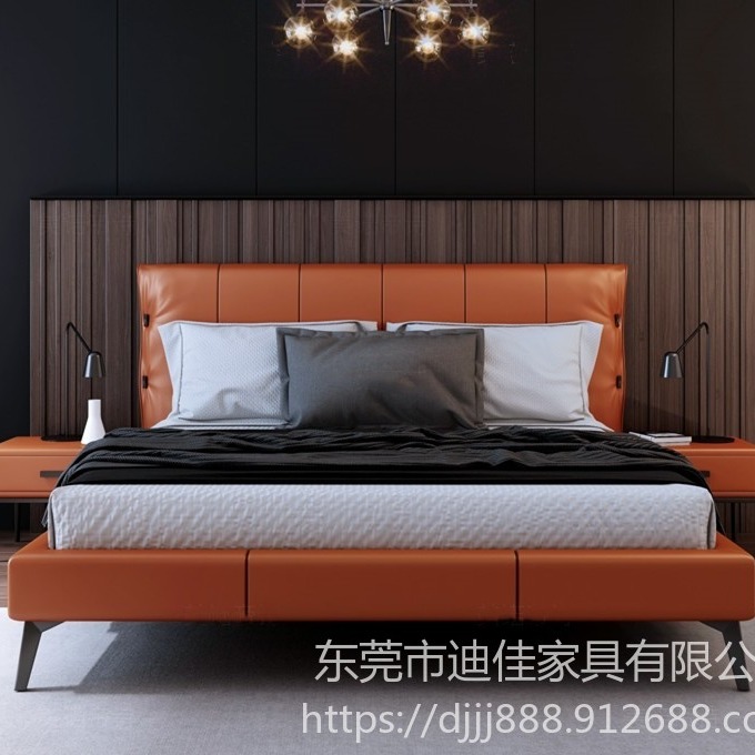 重庆酒店连锁  单人床 实木床 公寓床 实木 床 酒店别墅家具可定制