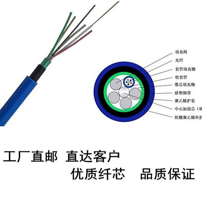 矿用阻燃单模光缆 MGTS33-12B矿用光缆 12芯钢丝铠装光缆