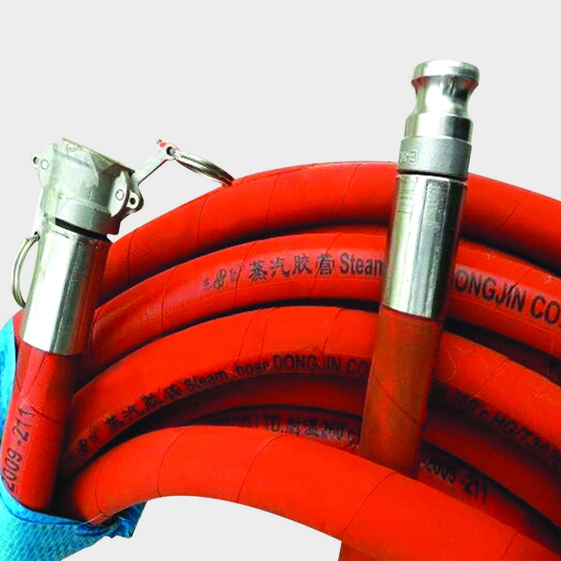 红色胶皮管厂家 化工厂用红色胶皮蒸汽胶管 红色钢丝胶皮蒸汽胶管图片