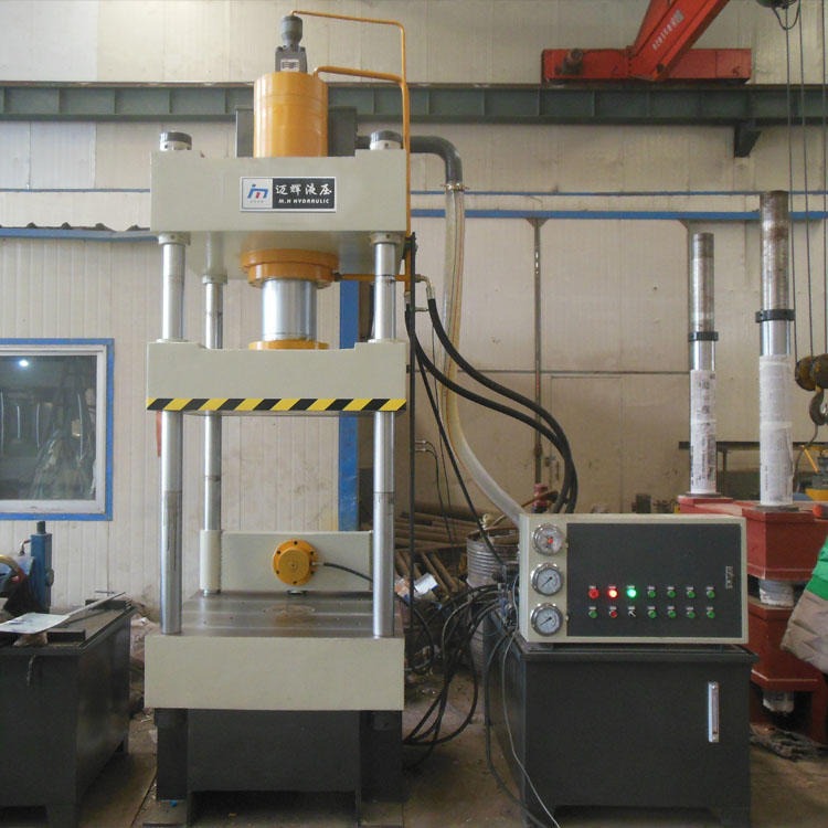 迈辉生产YW32-100吨四柱液压机 铝制品冲压整形油压机 全自动液压冲床图片