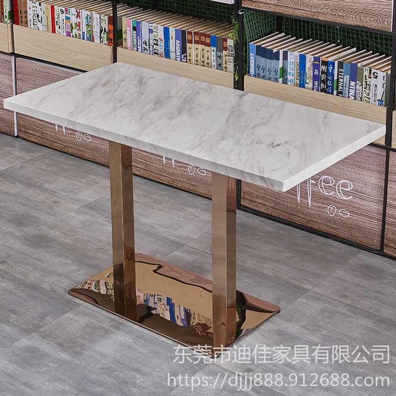 厂家定制商用进口岩板大理石餐桌 深圳实木餐桌椅  马鞍椅