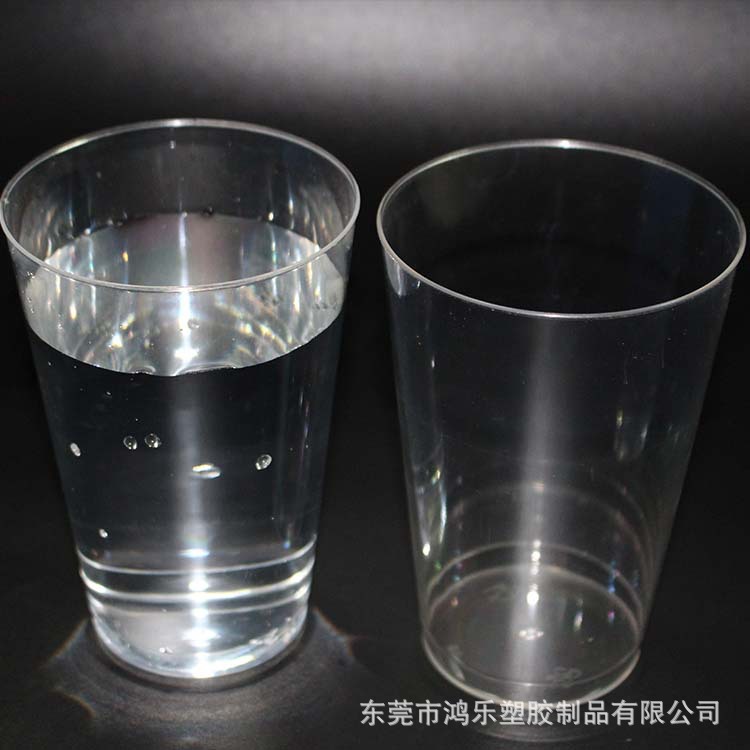环保食品级一次性透明硬塑料杯420ml塑料航空杯塑料水杯厂家定制示例图5