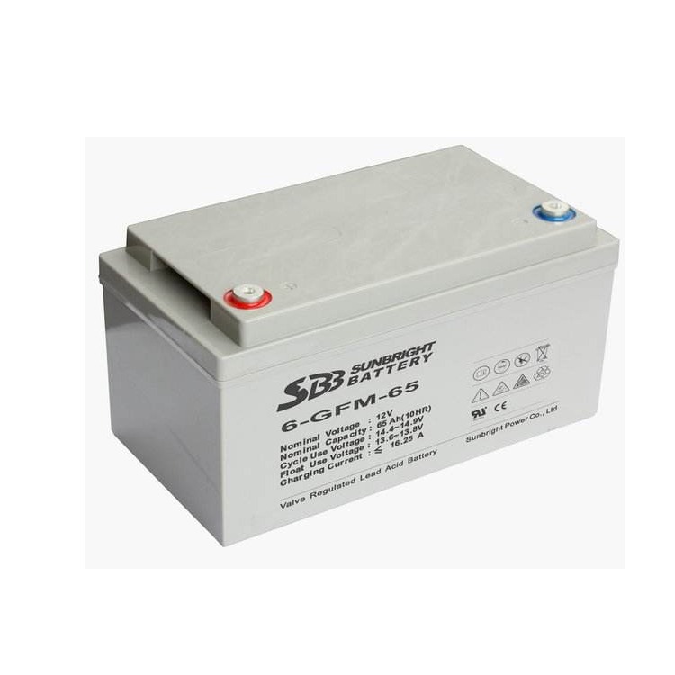 圣豹SBB蓄电池6-GFM-65密封阀控式铅酸免维护蓄电池12V65 代理报价