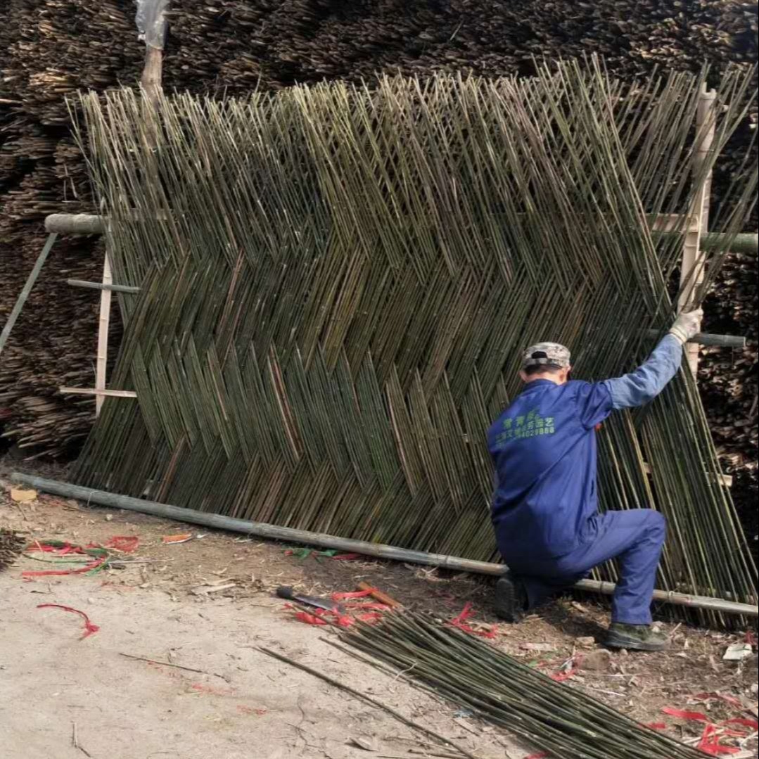 围栏 护栏 花园隔断装饰 攀爬竹竿 竹篱笆杆 细竹竿