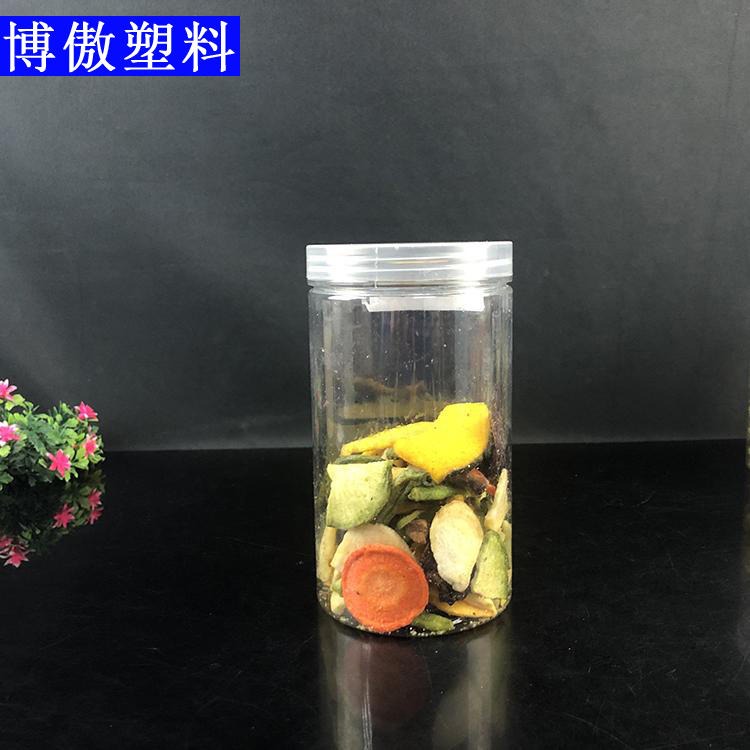 塑料瓶 花茶塑料塑料食品罐 70透明食品罐 塑料密封罐 博傲塑料