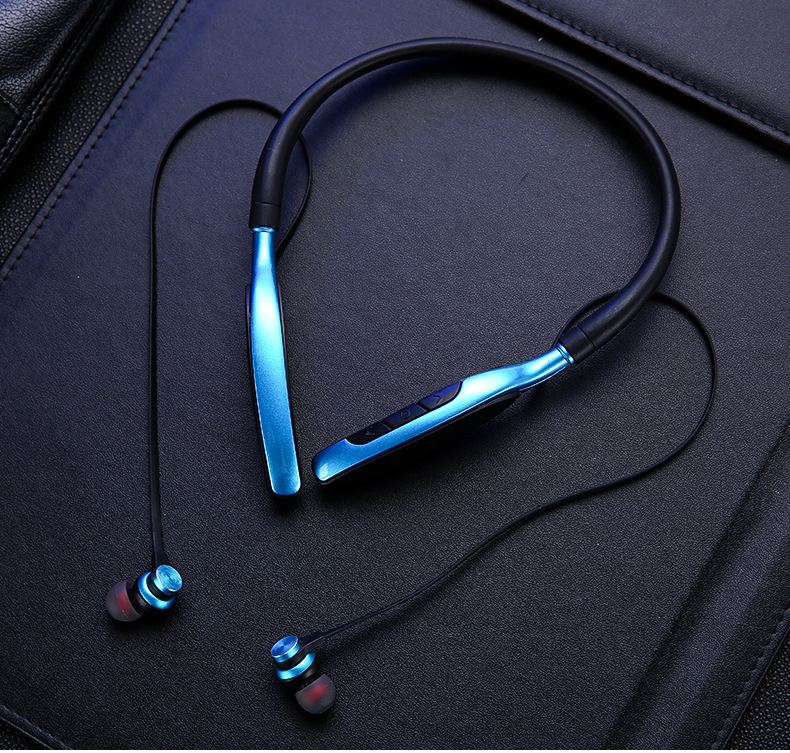 DODGE 无线蓝牙苹果耳机 颈挂式入耳式运动磁吸耳麦可插卡重低音示例图24