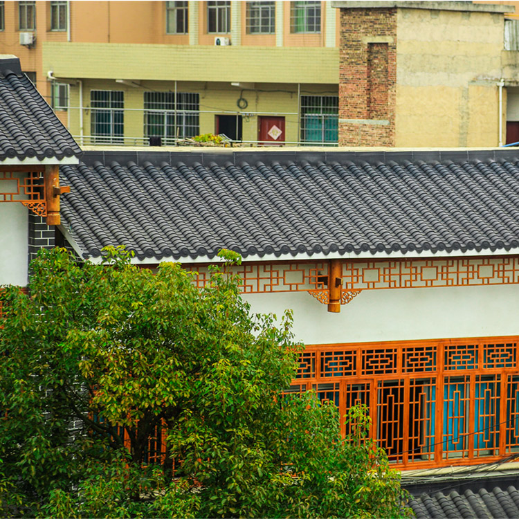 湖南衡阳办公大楼装饰瓦新中式仿古筒瓦安装价格