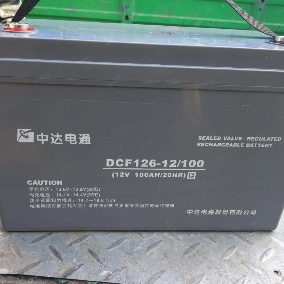 中达电通蓄电池DCF126-12/100S 台达蓄电池12V100AH 质保三年 现货供应