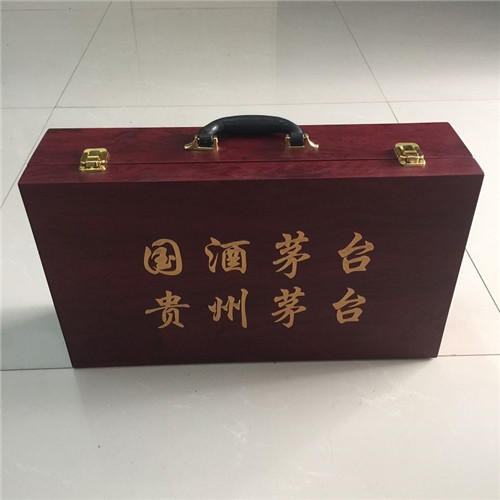 众鑫骏业木盒  红酒礼品盒 白酒木盒包装 直接厂家图片