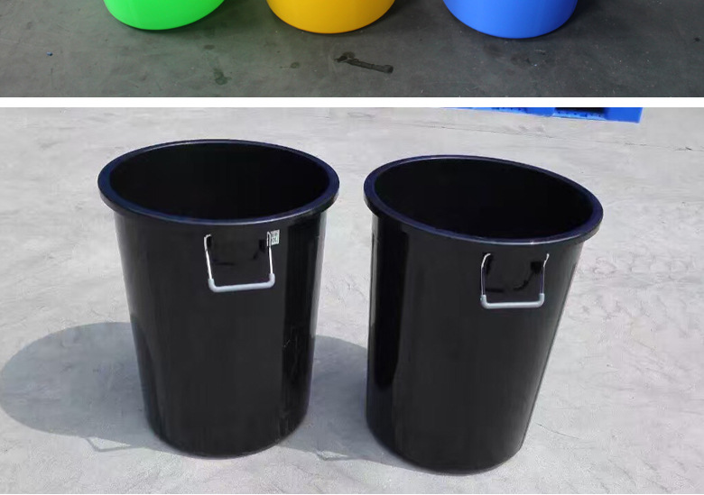 锦尚来厂家家用塑料水桶 50L摔不坏周转塑胶桶 提手塑料圆桶超厚示例图20