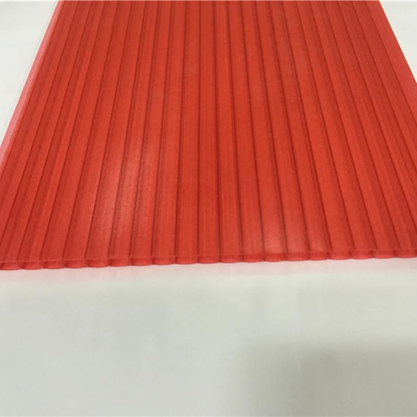 6mm红色pc阳光板 高透光红色阳光板厂家价格供应