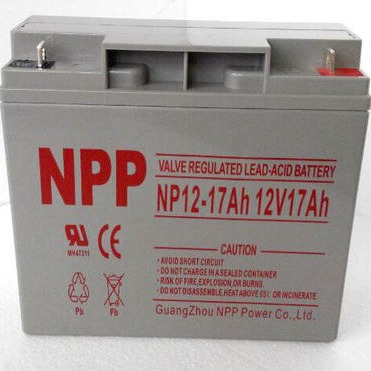 NPP/耐普电池 NP12-17 太阳能免维护蓄电池 12V17AH 18AH UPS电源专用蓄电池 消防应急电源蓄电池
