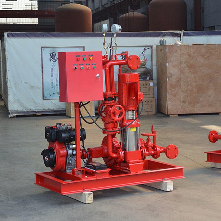 厂家直销贝德DJ小型双动力柴油机消防泵组  柴油机水泵机组