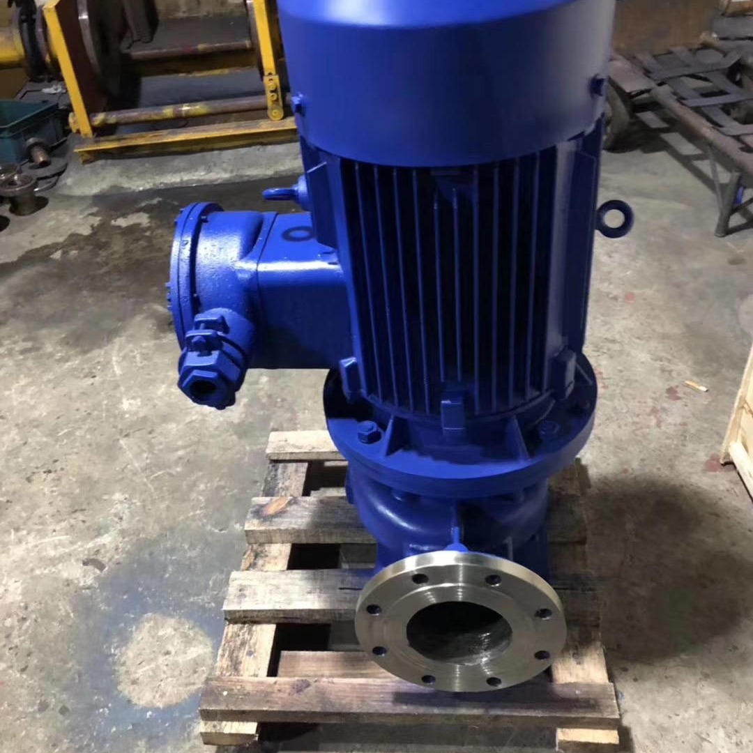 蓝升泵业ISG立式管道离心泵 单级单吸立式离心泵 不锈钢管道离心泵 ISG40-250B立式离心泵