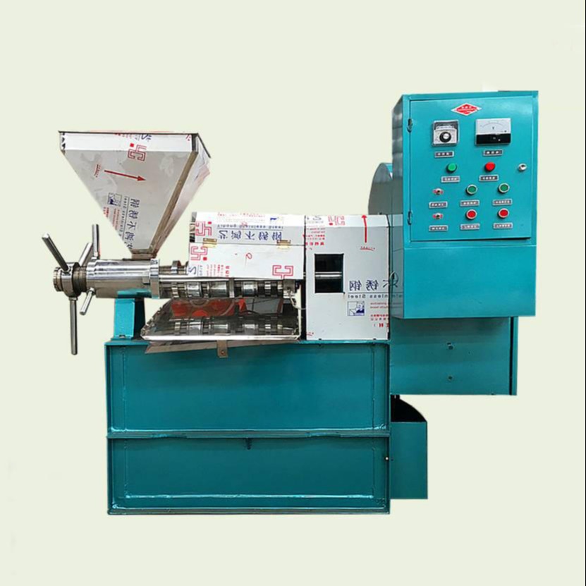 茶籽榨油机 徐科小型茶籽螺旋榨油机 自动控制压榨温度图片