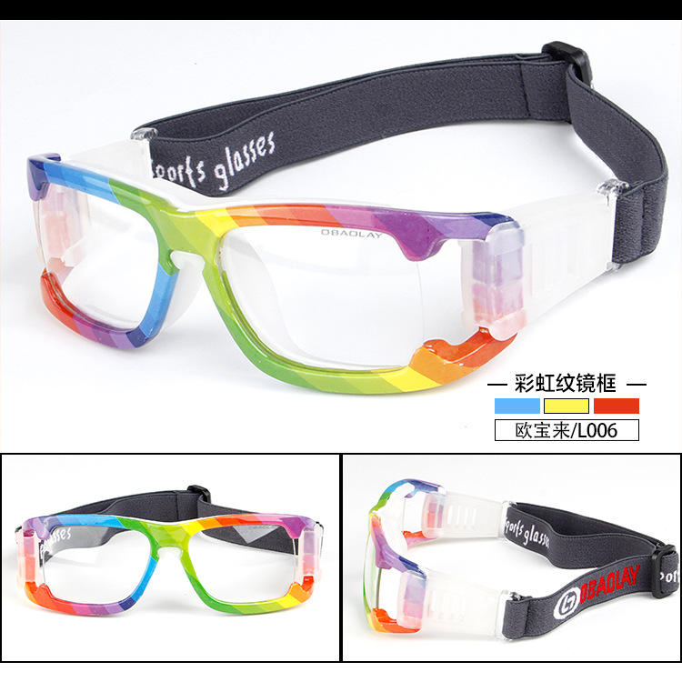 厂家直销欧宝来L006运动眼镜篮球足球羽毛球眼镜近视运动护目眼示例图8