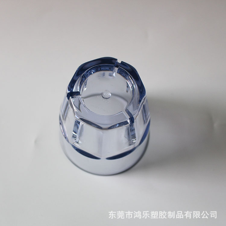 东莞厂家蓝色八角塑料杯厂家定制八角烈酒杯PC塑料酒杯创意冷饮杯示例图5