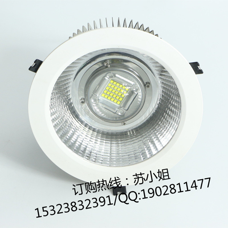 LED8寸嵌入筒灯 80W 277V 正白暖白光 防尘防沙筒灯示例图2