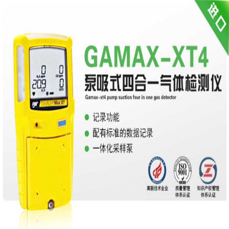 加拿大BW泵吸式气体检测仪GAMAX-XT4 标准四合一气体检测