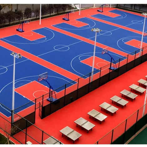 篮球场拼装地板批发 羽毛球场拼装地板 塑料悬浮地板 塑料拼装地板