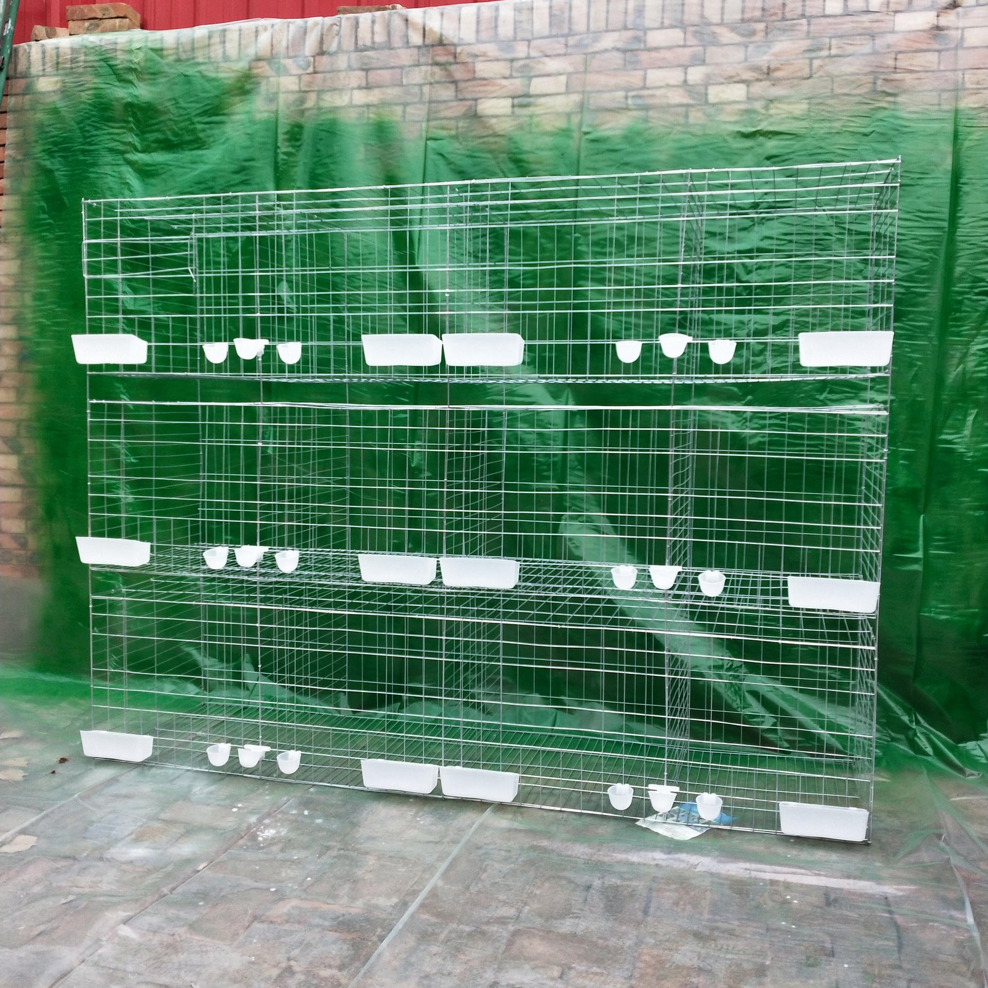 安平县盟鹏丝网制品有限公司现货批发鸽笼 12位养殖加粗镀锌防锈三层