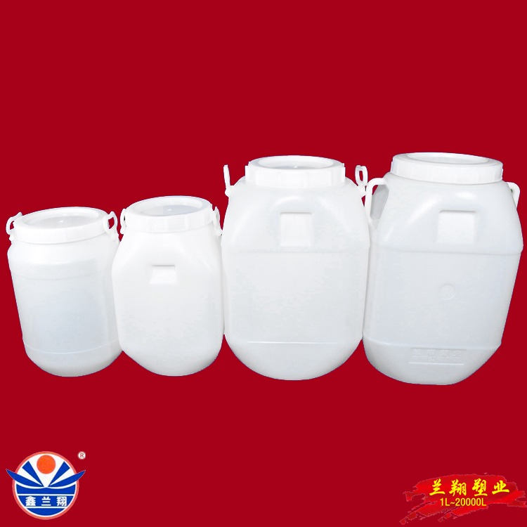 鑫兰翔50公斤白方桶 白色方桶50L塑料桶 50升大白桶 食品级50kg塑料桶图片