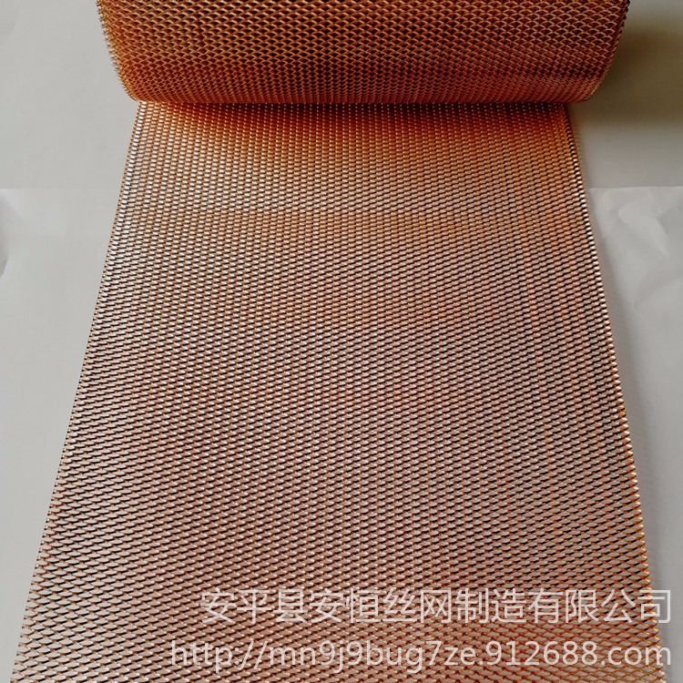 锂电池用铜板网 0.05mm厚微孔铜网 1X2mm菱形孔铜板网 导电斜拉铜网 电极铜板网生产厂家