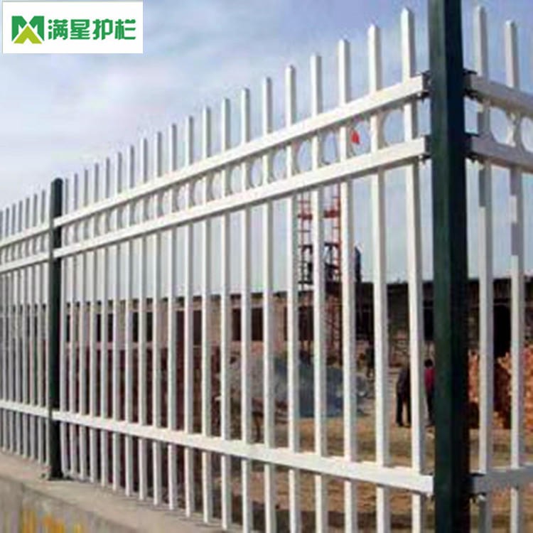 满星实业供应 锌钢阳台护栏 铁艺护栏 蓝色锌钢护栏 组装式锌钢护栏 小区围墙护栏